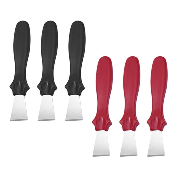 UPOUART 6pcs Stainless Steel Ice Scraper Freezer Defroster for Corner Dust Removal