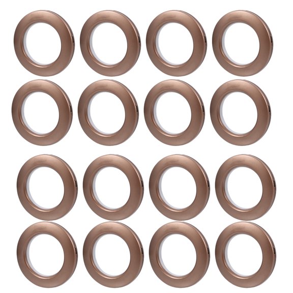 UPOUART 75Pcs Easy Snap Coffee Curtain Grommets Suitable for Sheer and Heavy Fabrics
