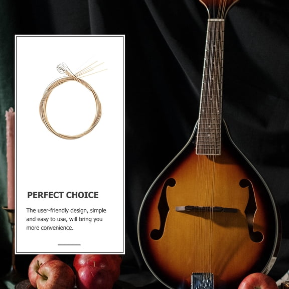 UPOUART 8-String Mandolin Strings Assorted Color Accessories 8 Pieces