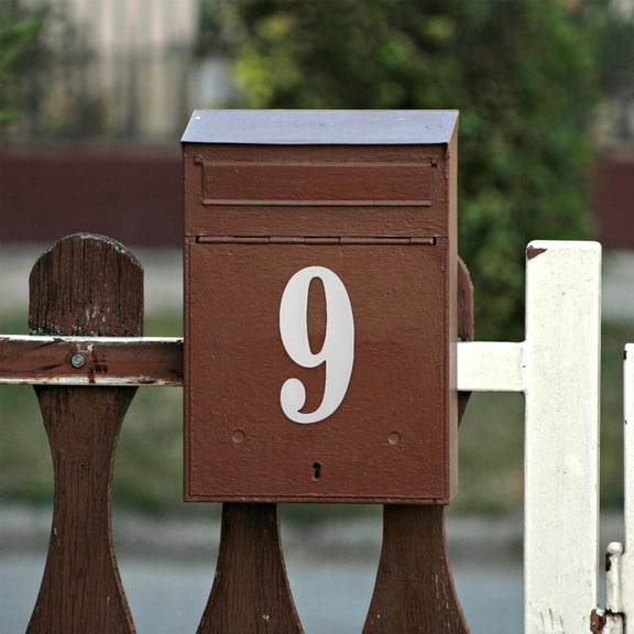 UPOUART 8 Sets Decorative Address Plates White Paper Self-Adhesive for Easy Installation