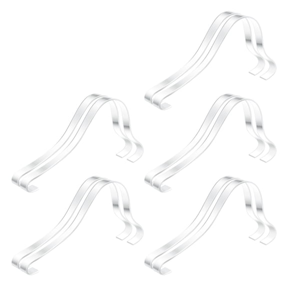 UPOUART Clear Acrylic High Heel Shoe Display Stand Portable for Shops 10Pcs