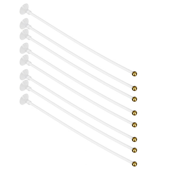 UPOUART Car Window Flagpole Mounts White PP Plastic 8 Pieces Flag Holders for Vehicles