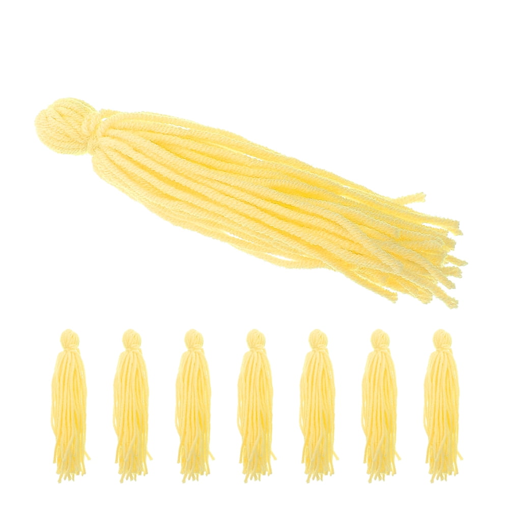 UPOUART 8Pcs Floating Woolen Fish Mop Light Yellow for Safe Fish ...