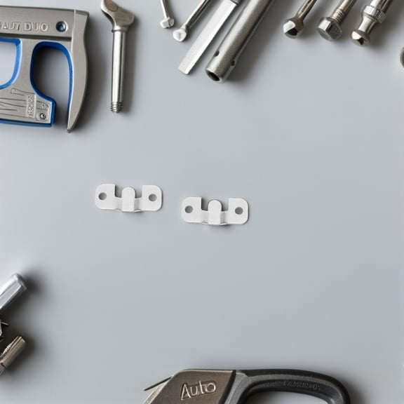 UPOUART 8Pcs Interlocking Stainless Steel Frame Mounting Clips with Screw on Brackets for Easy Installation