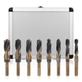 thumbnail image 1 of UPOUART 8-Piece Black Steel Metal Drill Bit Set for Aluminum Alloy, Plastic, and General Purpose Drilling, 1 of 8
