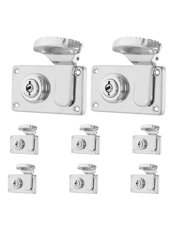 8-Piece Decorative Box Latch Lock Set with Vintage Metal for Jewelry, Chest, and Storage Boxes