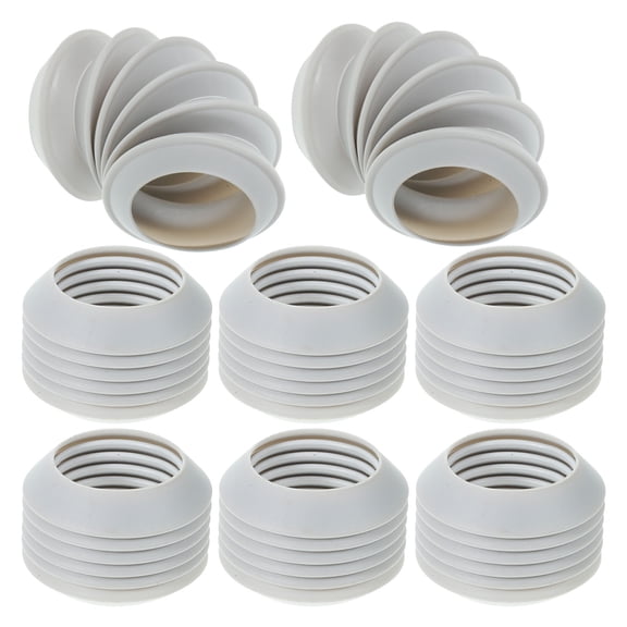 UPOUART 8-Piece White Flexible Plastic Neck Cracking Trick Props for Cosplay, Festival, April Fools Pranks