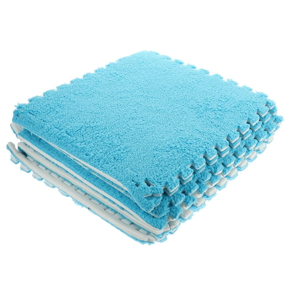 UPOUART 8Pcs Pet Nest Mat Small Animal Bedding Mats Cotton Velvets Sky Blue for Guinea Pig Cage