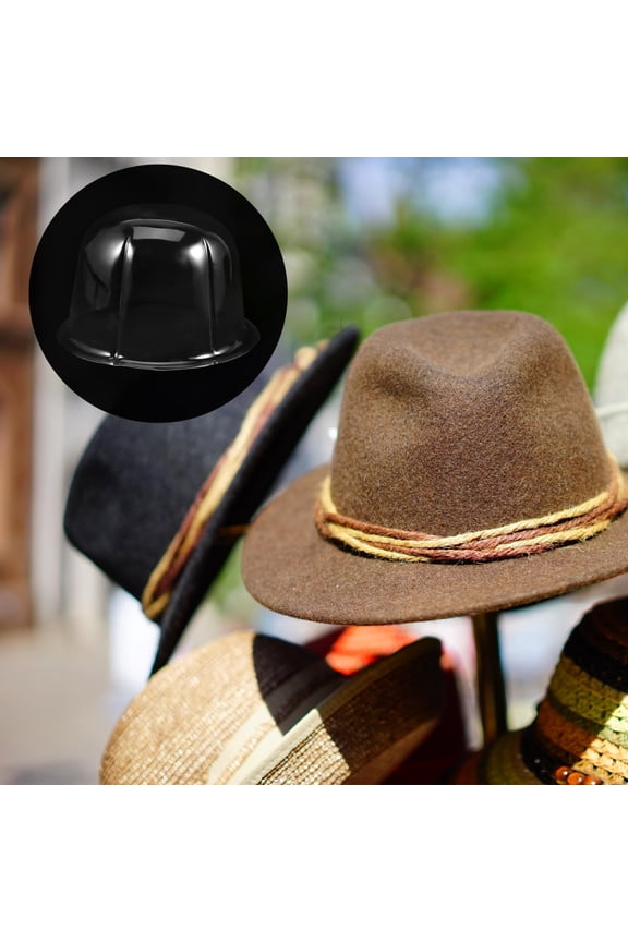 White Plastic Caps Holders Lightweight PVC Rounded Dome Protectors for Travel and Storage
