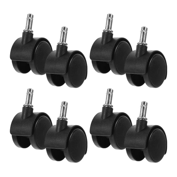 UPOUART 8Pcs Non Marking Swivel Caster Wheels with Brake for Trash Can Dolly and Janitorial Carts