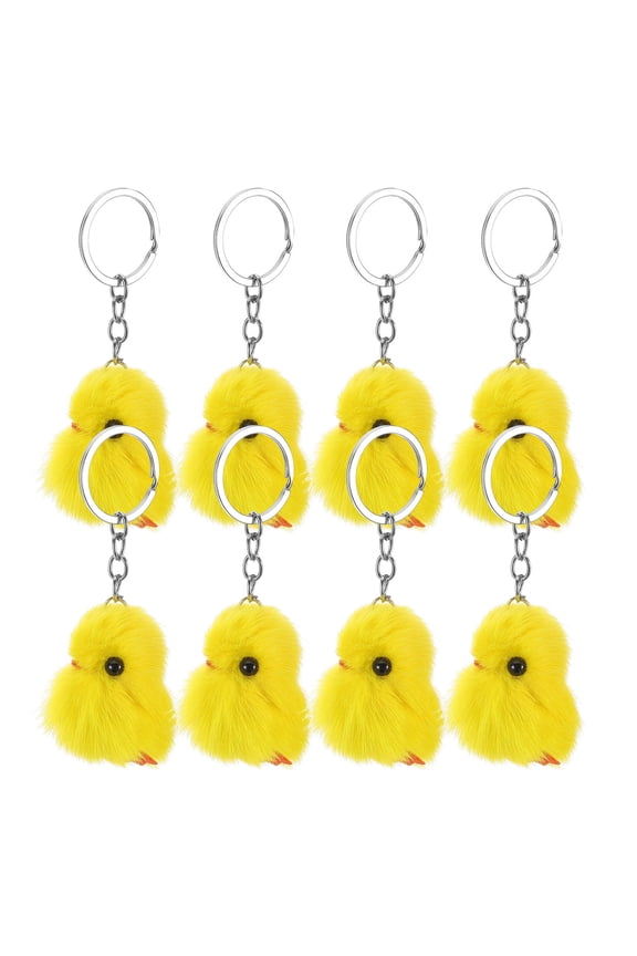 Soft Plush Chick Keychain Cute and Compact Accessory for Everyday Use