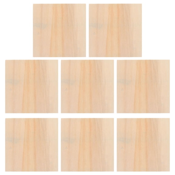UPOUART 8pcs Unfinished Solid Pine Wood Picture Frames For Diy Crafts For Art Projects Wood Panels Blank Squares For