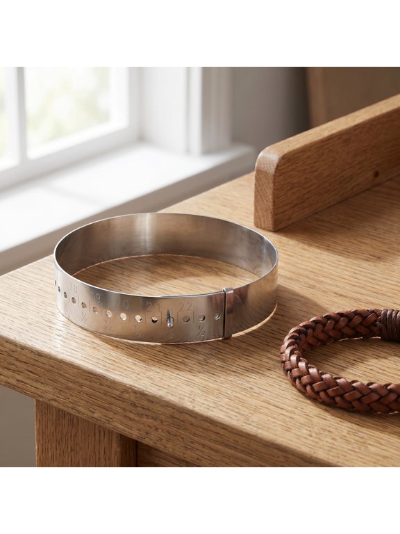 Adjustable Stainless Steel Jewelry Sizer Bracelet Tool for Accurate and Easy Wrist Measurement