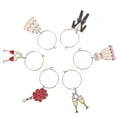 thumbnail image 1 of UPOUART Adorable Wine Glass Charms for Decor with Craftsmanship and Assorted Colors 6pcs, 1 of 8