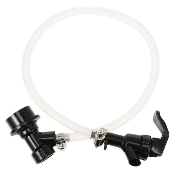 UPOUART Portable Ball Lock Keg Line Assembly with Stainless Clamp and Clear Hose for Outdoor Use