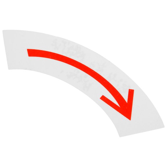 UPOUART Arrow Prompt Decal Red Warning Sticker for Equipment Direction Safety Use