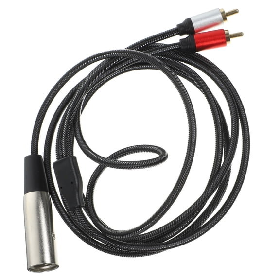 UPOUART Audio Equipment Cable Microphone Audio Adapter Cable Black 1Set