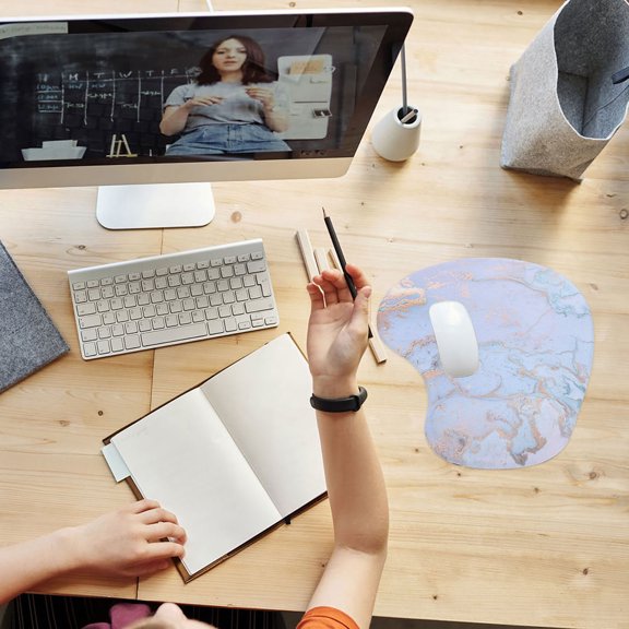 UPOUART 2-Pack Ergonomic Mousepads with Comfortable Wrist Rest and Soft Sponge, Ideal for Back to School and Office Use
