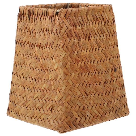 UPOUART Light Brown Hand Woven Flower Basket Decorative Rustic Plant Pot Holder for Indoor Storage