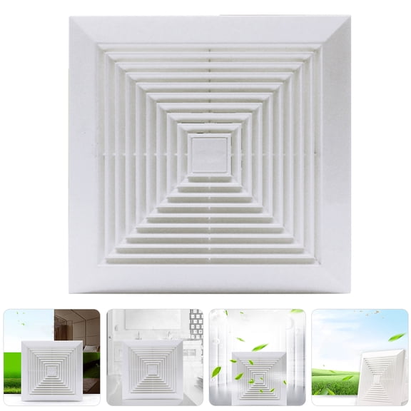 UPOUART Bathroom Ceiling Exhaust Fan Exhaust Fan White PVC Moisture Removal 1Set