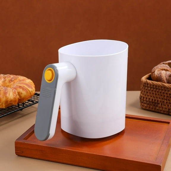 UPOUART Battery Operated Electric Flour Sifter White for Accurate Baking and Powdered Ingredient Straining