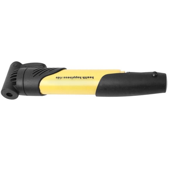 UPOUART Portable Bike Air Pump, Lightweight Yellow Inflator for Quick Tire Inflation, Easy to Carry and Attach for