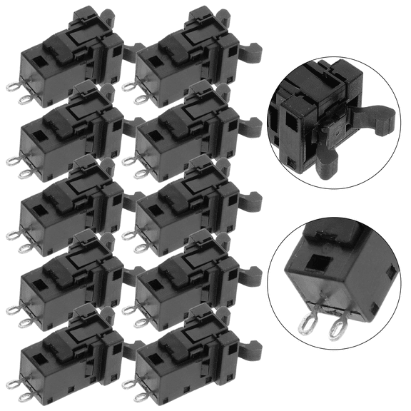 UPOUART Bin Lid Latch Replacement 10pcs Push Latch For Electrical Panel To Replace Abs