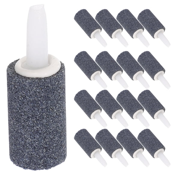 UPOUART 50Pcs Airstones for Fish Tanks Black Small Bubble Stone for Hydroponics