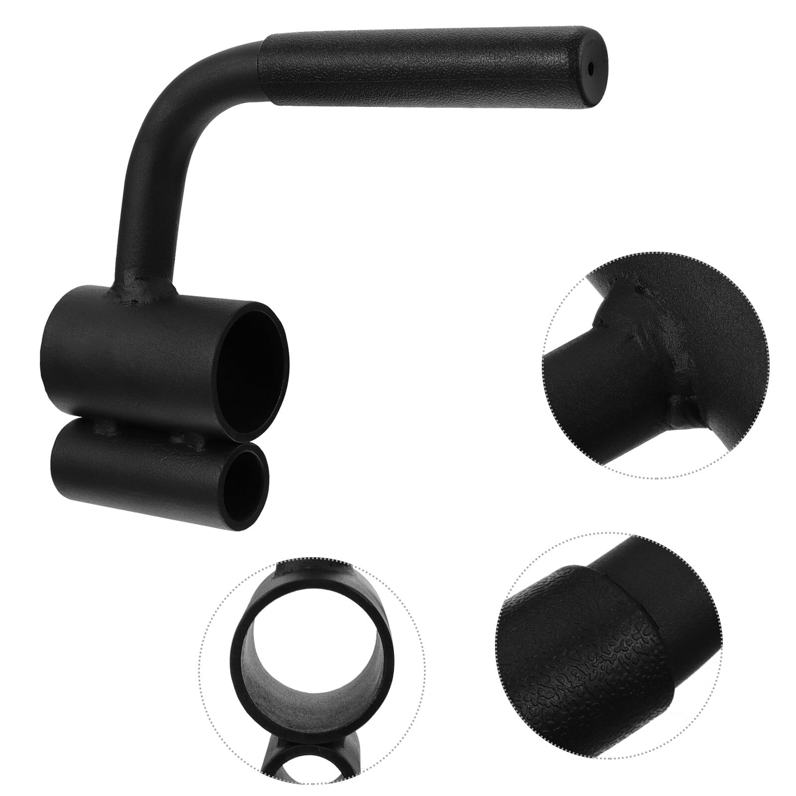 UPOUART Black Barbell Handle for Gym Accessory Back Pulling and Bicep Tension Training