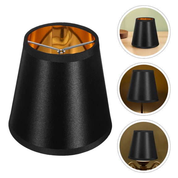 UPOUART Black Cloth Clip on Lamp Shade Soft Light Diffusion for Table Floor and Wall Lamps