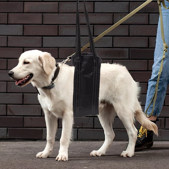 UPOUART Black Dog Lift Harness with Handle Durable Strap for Large Dogs Leg and Hip Support