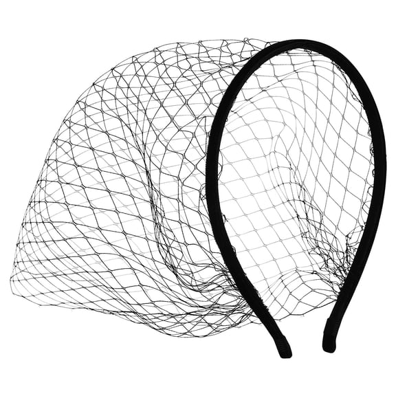 UPOUART Black Mesh Veil Headband Comfortable Breathable Fascinator for Wedding and Special Events