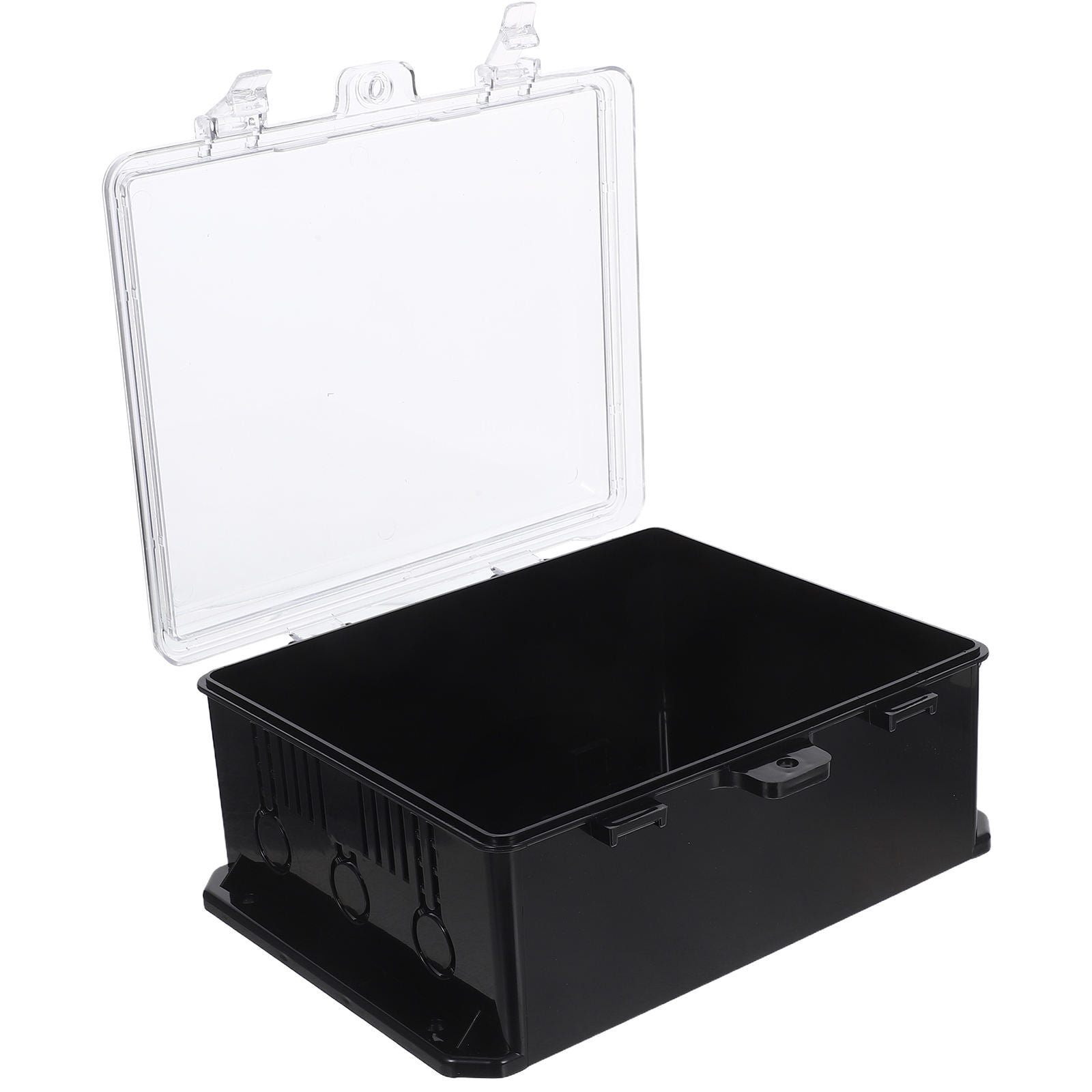 UPOUART Black Outdoor Socket Box with Weatherproof Housing for Electrical Connections
