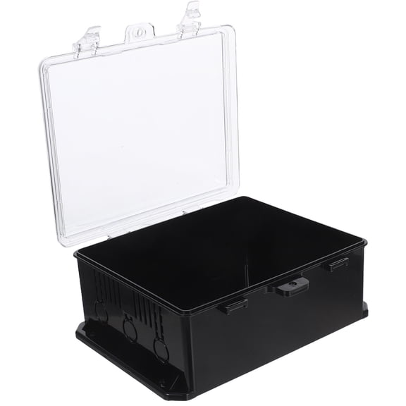 UPOUART Black Outdoor Socket Waterproof Box with Durable Housing and Weatherproof Design