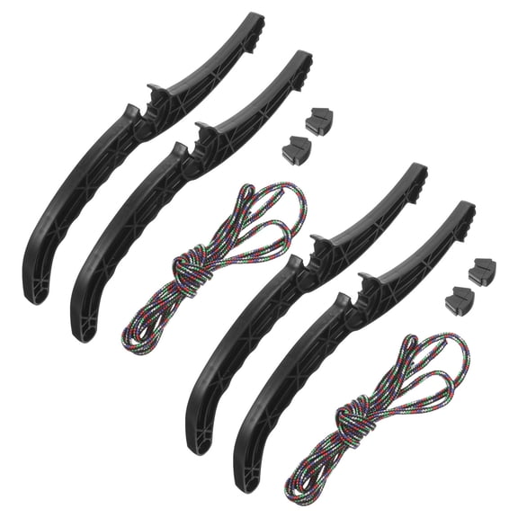 UPOUART Black Plastic AntiSlip Ski Brake Lever for Bag Use Durable Sled Accessory