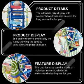 UPOUART Cake Display Stand Dessert Rack for Wedding, Party, and Event Storage Organizer