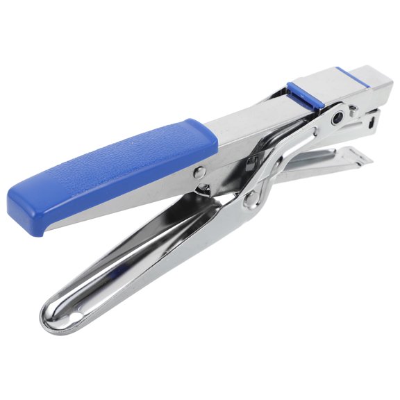 UPOUART Blue Ergonomic Plier Stapler for Home and Office Use with Precise Staple Alignment and Stylish Design