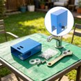UPOUART Blue Metal re Faucet Lock Box Weather-Resistant Anti-Theft 1Set ...