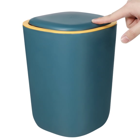UPOUART Blue Mini Trash Can for Storage Use Made of PP EnvironmentFriendly Safe and Odorless 2.5 Gallon