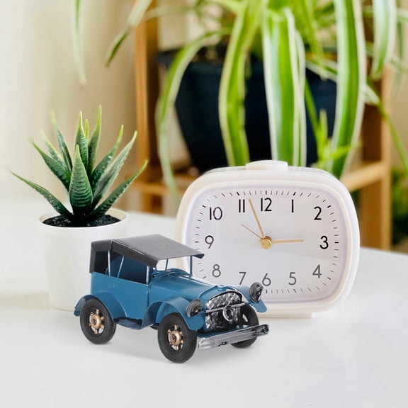 UPOUART Rustic Blue Iron Car Ornament Classic Auto Decor for Office and Home