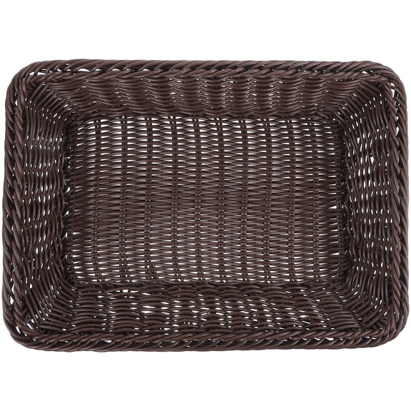UPOUART Bread Basket for Serving Imitation Rattan for Home Use 1Pack
