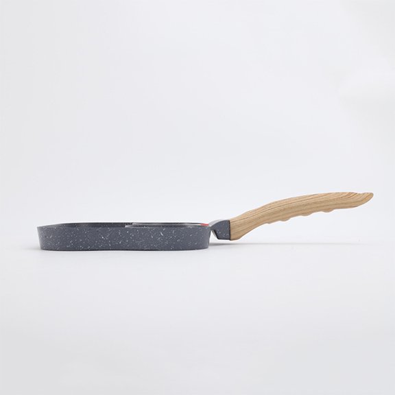 UPOUART Breakfast Frying Pan Grey Silicate Minerals Multi Section Cooking for Cooking Enthusiasts 1Pack