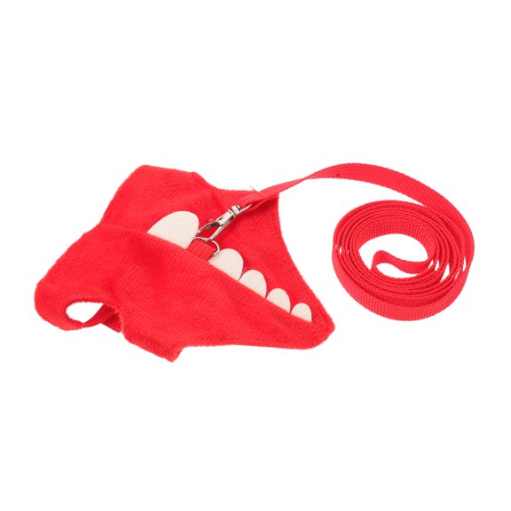UPOUART Breathable Small Pet Harness and Leash in Red for Comfortable Ferret and Rabbit Walks