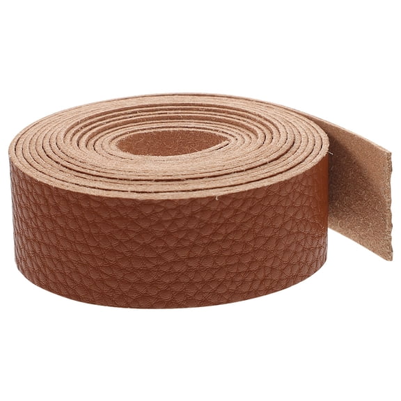 UPOUART Brown PU Strap Roll for Crafts, Sewing, Jewelry Making, Leatherworking, Projects and Accessories