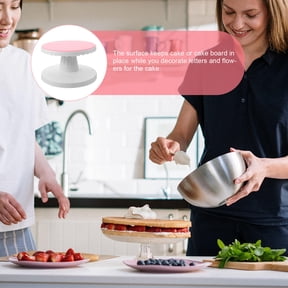 UPOUART Rotating Plastic Cake Stand Turntable - 1 Set Dessert Display for Baking, Party Decorations, and Special Celebrations