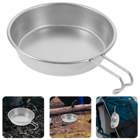 UPOUART Camping Kitchenware 1Set Stainless Steel Bowl Large Portable for Picnic