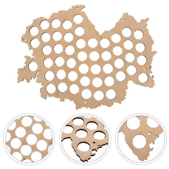 UPOUART Chocolate Composite Material Beer Map for Decoration Perfect for Living Room and Bar 24 x 36 Inches