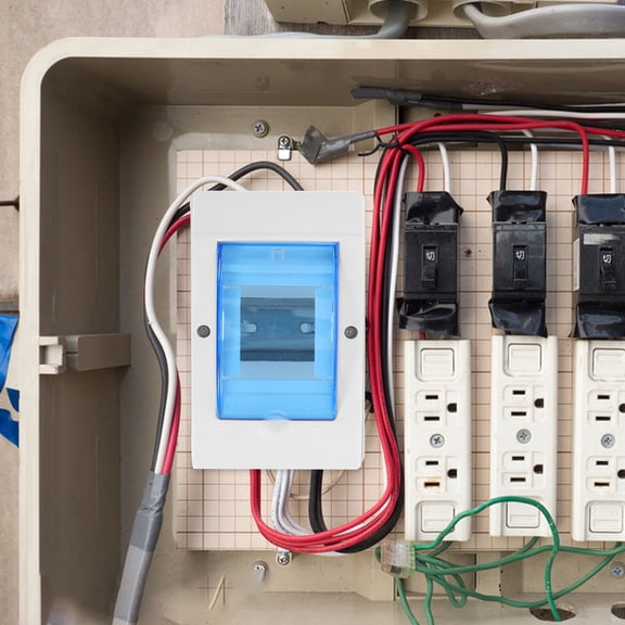 UPOUART Outdoor Electrical Disconnect Box White Plastic Weatherproof Electrical Box Modern Design 1 Piece