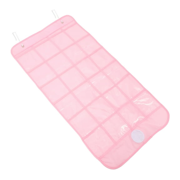 UPOUART Classroom Pocket Chart Organizer with 24 Clear Pockets for Cell Phones Calculator Storage Pink Hanging Wall Door Bag
