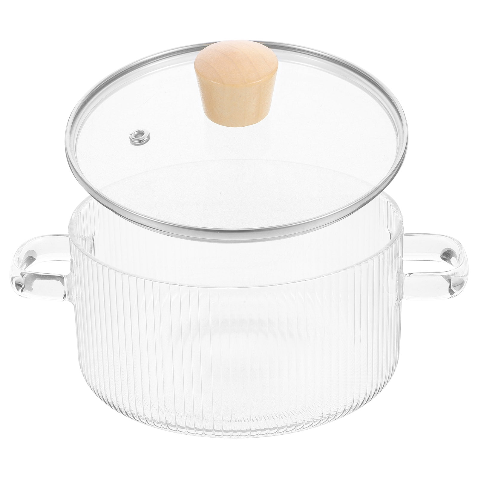 Pot Transparent Table UPOUART Clear Glass Simmer Pot Glass Stew Pot Transparent High ...